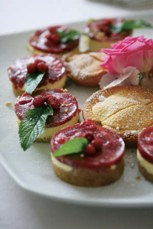Appetising of different types of finger food for appetizer. Selective focus