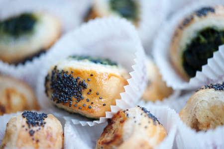 Appetising of different types of finger food for appetizer. Selective focusの写真素材