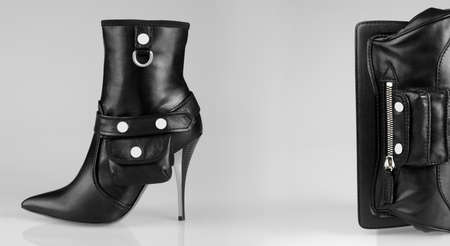 Fashion summer shoes for women close-up studio shoot.の写真素材