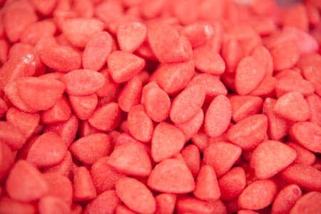 Top view of colorful candies, studio full frame shoot.の写真素材