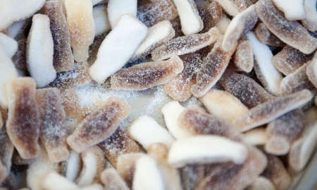 Top view of colorful candies, studio full frame shoot.の写真素材