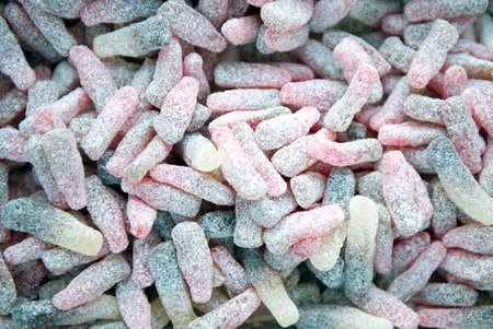 Top view of colorful candies, studio full frame shoot.の写真素材
