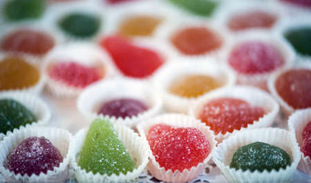 Delicious artisan desserts prepared in an Italian pastry shop. Selective focusの写真素材