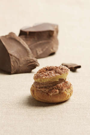 Delicious artisan desserts prepared in an Italian pastry shop. Selective focus