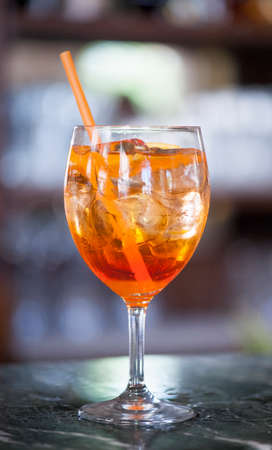 Italian classic cocktail  marble bar table.の写真素材