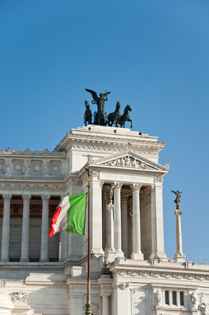 Detail of the Altare della Patria  Rome の写真素材