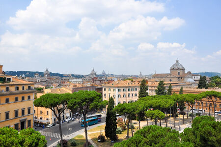 ROME-JULY 19  Rome as seen from the Capitoline Hill on July 19, 2013 in Rome, Italy のeditorial素材