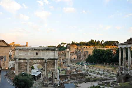 Roman Forum in Rome, Italy のeditorial素材