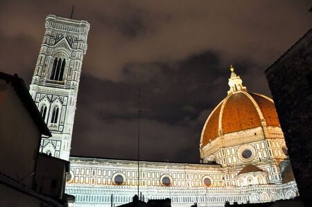 The Basilica di Santa Maria del Fiore in Florence, Italy の写真素材