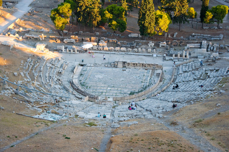 The Theatre of Dionysus Eleuthereus  Athens, Greece のeditorial素材