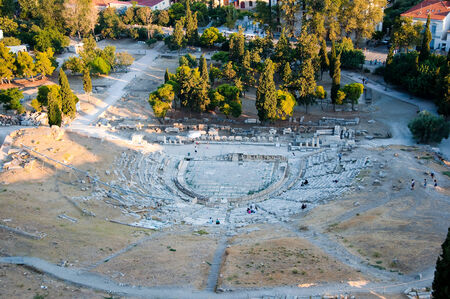 The Theatre of Dionysus Eleuthereus  Athens, Greece のeditorial素材