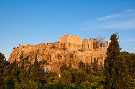 Acropolis of Athens  Areopagus in Athens, Greece の写真素材