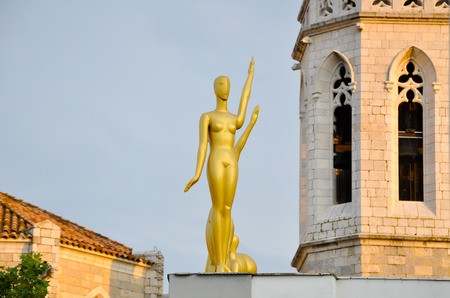 The Dali Theater and Museum in Figueres in Catalonia, Spain のeditorial素材