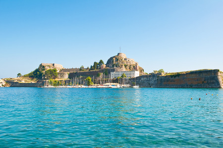The Old Fortress on the island of Corfu, Greece.のeditorial素材