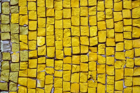 Yellow smalt mosaic.の写真素材