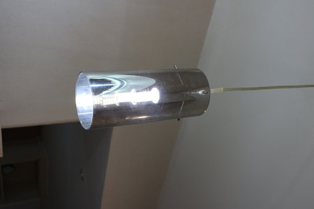 Nice chandelier, white with modern nuances.の写真素材