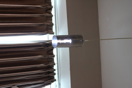 Nice chandelier, white with modern nuances.の写真素材