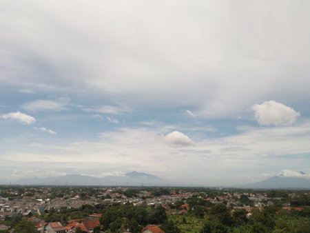 Landscapes. The scenery is very beautiful, there is a village and several mountains behind it and...