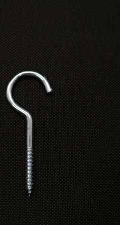 Hanger nails, a nail made of strong metal and one of the construction materials.の写真素材