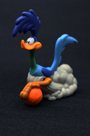 Road Runner figures children's toys.の写真素材