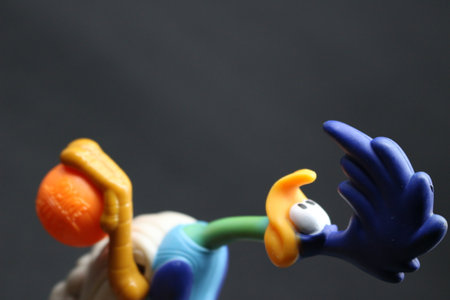 Road Runner figures children's toys.の写真素材