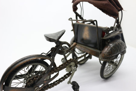 Old rickshaw figure, home decoration.の写真素材