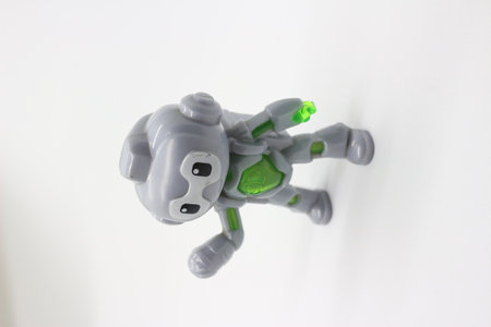 robot toys, machine technology with white backgroundの写真素材