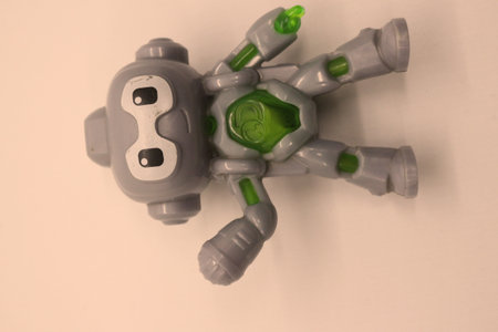 robot toys, machine technology with white backgroundの写真素材