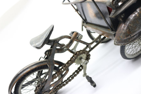 Old rickshaw figure, home decoration.の写真素材