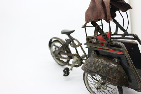 Old rickshaw figure, home decoration.の写真素材