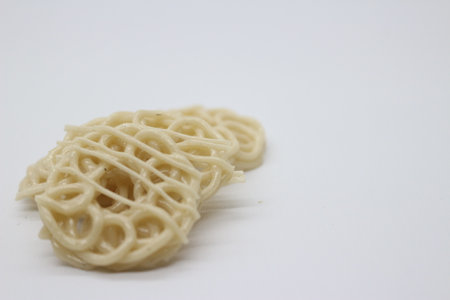 Photo of typical raw crackers in Indonesia.