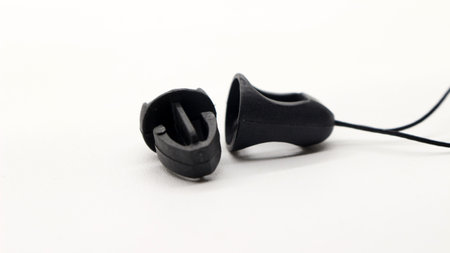 Phone strap or accessories isolated on white backgroundの写真素材