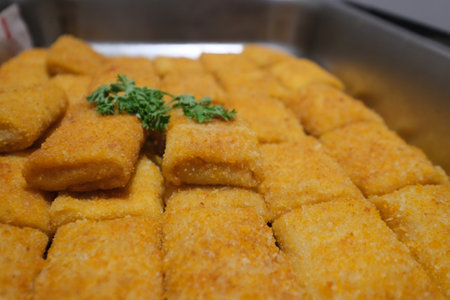Risoles a traditional Indonesian food ready to eat on a plateの写真素材