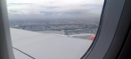 Beautiful view from the airplane window