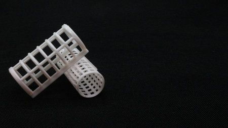 Hair roll isolated on black background