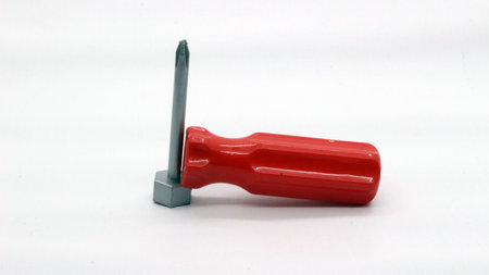 Screwdriver toy isolated on white background