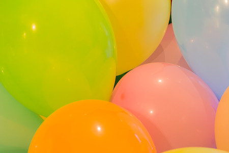 Background of a group of colorful baloons closeup