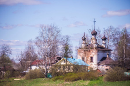 Church of the Intercession of the Blessed Virgin Mary in Suzdal, Russiaの写真素材
