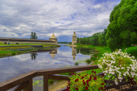 View of Kolomna Kremlin, Russiaの写真素材