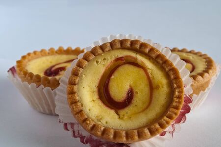 A Golden Sweet muffin on white background