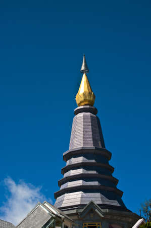 Thai pagoda, North of Thailandの写真素材