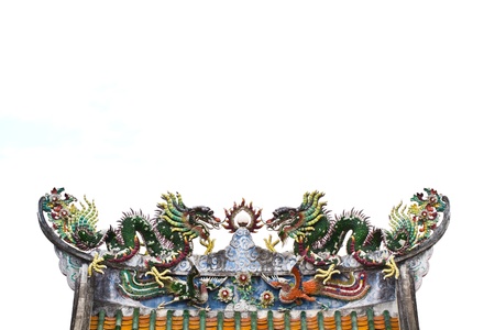 Chinese style dragon statue in Thailand