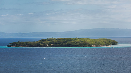 Sumilon a tropical island Cebu island with a white sand beachの写真素材