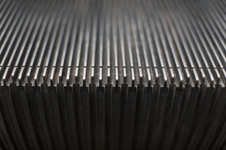 escalator step metal works out of steel mechanic technology, an artistic pattern photography