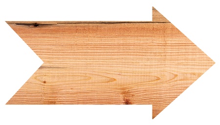 close up of an empty wooden sign on white background with clipping pathの写真素材