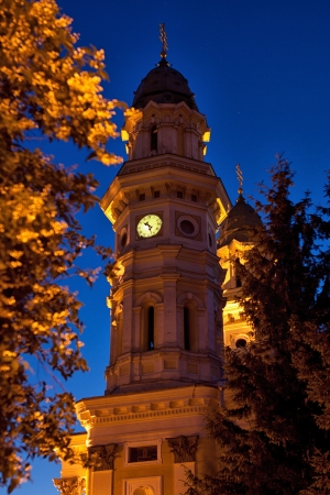 Greek Catholic Cathedral Ruthenian Catholic Church in Uzhhorod City Ukraine Built in 17th centuryの写真素材