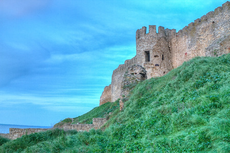 Citadel on the Dniester estuary. Old fortress in town Bilhorod-Dnistrovski, Odessa region. The South of Ukraineのeditorial素材