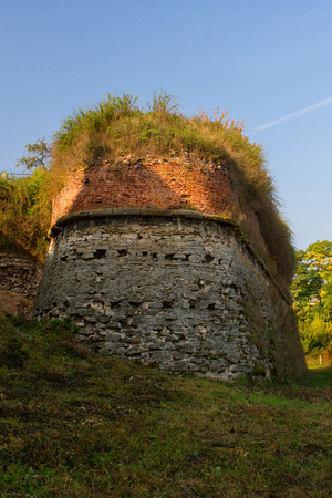 Medieval Dubno Castle 1492.Rivne region, Ukraine.のeditorial素材