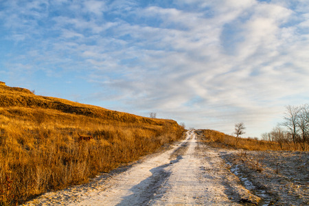 Reserve Strizhament. Autumn mountain landscape. Russia, Stavropol.の写真素材