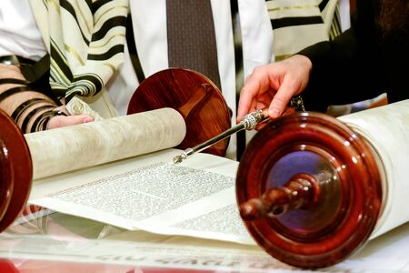 Jewish man dressed in ritual clothing family man  mitzvah jerusalem